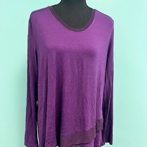 Très Jolie long sleeve top in purple size L